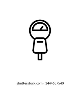 parking meter icon, illustration design 
