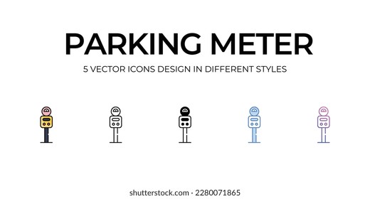 Parking Meter icon. Suitable for Web Page, Mobile App, UI, UX and GUI design.