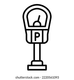 Parking Meter icon vector image. Can also be used for web apps, mobile apps and print media.