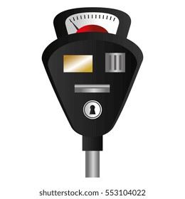 parking meter isolated icon