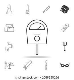 Parking meter line icon. Detailed set of web icons and signs. Premium graphic design. One of the collection icons for websites, web design, mobile app on white background
