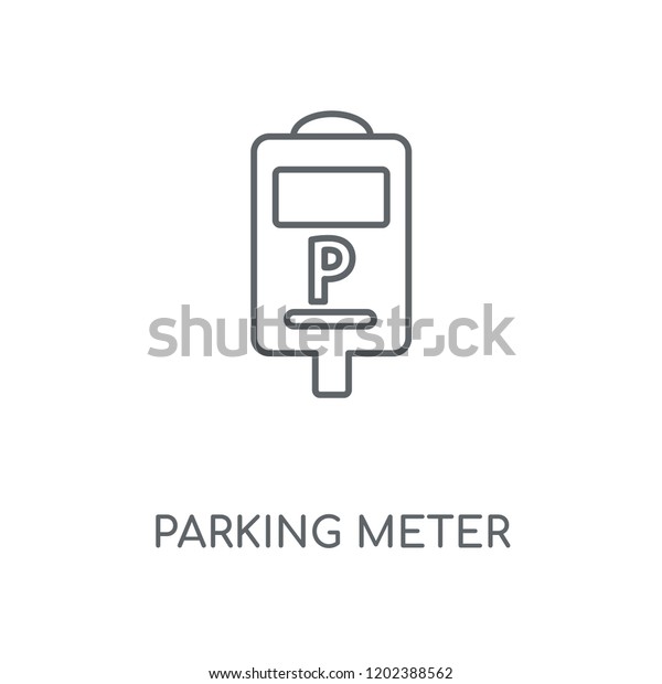 Parking meter linear icon. Parking\
meter concept stroke symbol design. Thin graphic elements vector\
illustration, outline pattern on a white background, eps\
10.