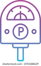 Parking Meter vector icon. Can be used for printing, mobile and web applications.
