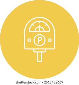 Parking Meter vector icon. Can be used for printing, mobile and web applications.