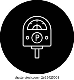 Parking Meter vector icon. Can be used for printing, mobile and web applications.