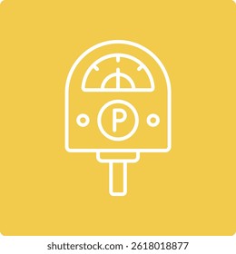 Ícone de vetor de Medidor de Estacionamento. Pode ser usado para impressão, aplicativos móveis e da Web.