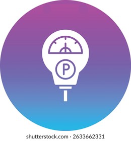 Parking Meter vector icon. Can be used for printing, mobile and web applications.