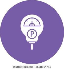 Parking Meter vector icon. Can be used for printing, mobile and web applications.