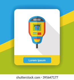 Parking meters flat icon