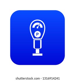 Parking meters icon digital blue for any design isolated on white vector illustration