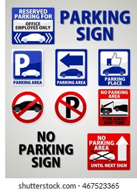 PARKING AND NO PARKING SIGN