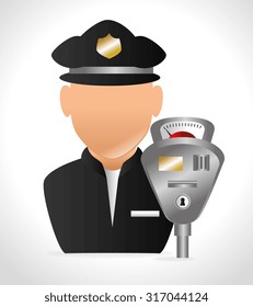 Parking or park zone design, vector illustration.