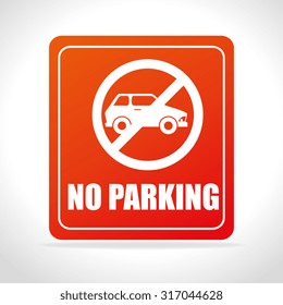 Parking or park zone design, vector illustration.