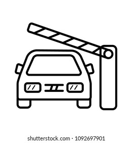 Parking payment station, access control concept