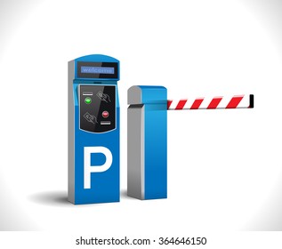 Parking payment station - access control concept