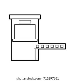 parking payment station access control concept