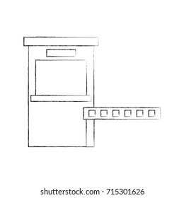 parking payment station access control concept