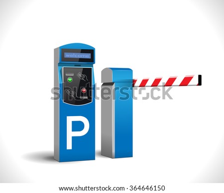 Parking payment station - access control concept