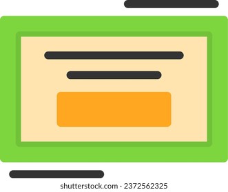 Parking permit sticker Flat Icon