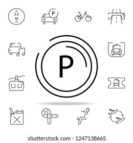 parking place icon. transportation icons universal set for web and mobile