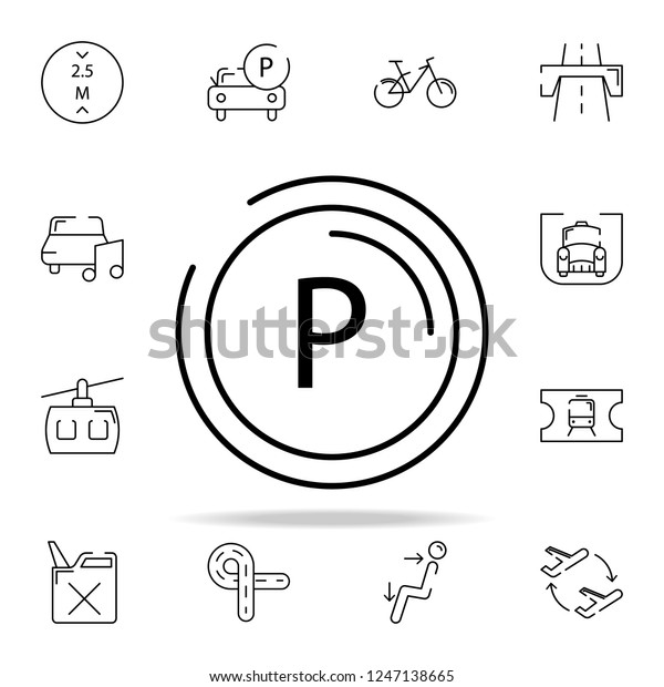 parking place icon. transportation icons universal\
set for web and mobile