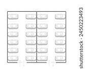 parking plan or car garage