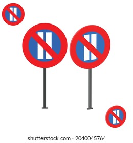 Parking prohibited on dates with even number