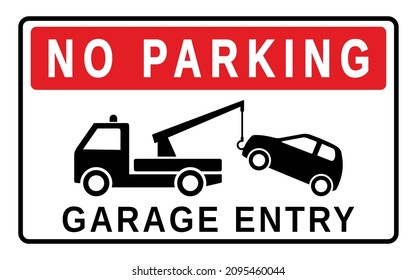estacionamiento prohibido en un fondo blanco