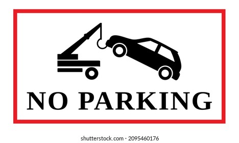 Parkplatz auf weißem Hintergrund verboten