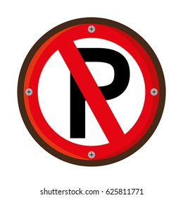 parking prohibited traffic signal