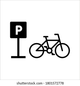 Parking public icon street place. Park icon sign, road symbol on white background