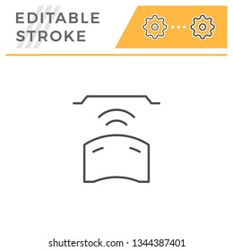 Parking radar line icon