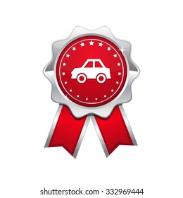 Parking Red Vector Icon Design