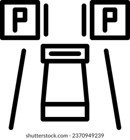 Parking reservation Vector Icon Design