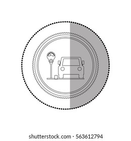 Parking road sign