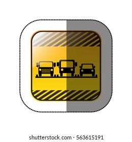 Parking road sign