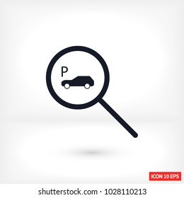 parking search icon vector