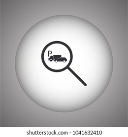 parking search icon vector