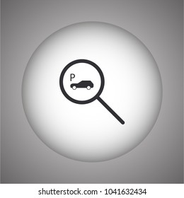parking search icon vector