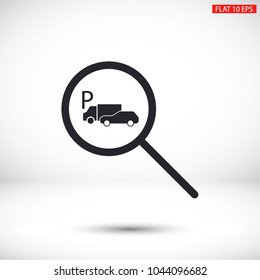 parking search icon vector