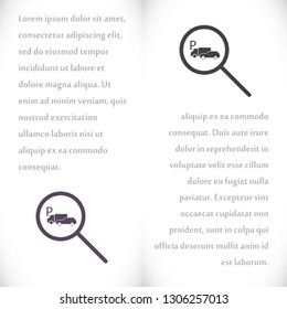 parking search icon vector