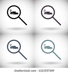parking search icon vector