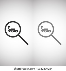 parking search icon vector