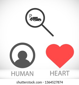 parking search icon vector