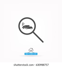 parking search icon vector