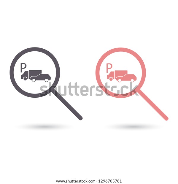 parking search icon\
vector