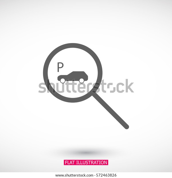 parking search icon\
vector