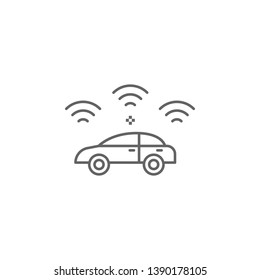 Parking sensor, car icon. Element of auto service icon. Thin line icon for website design and development, app development. Premium icon