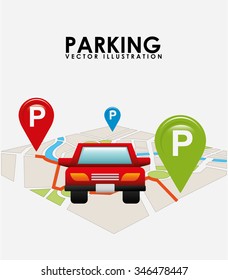 parking service design, vector illustration eps10 graphic 