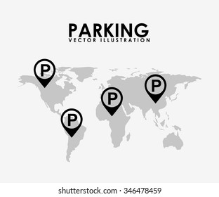 parking service design, vector illustration eps10 graphic 